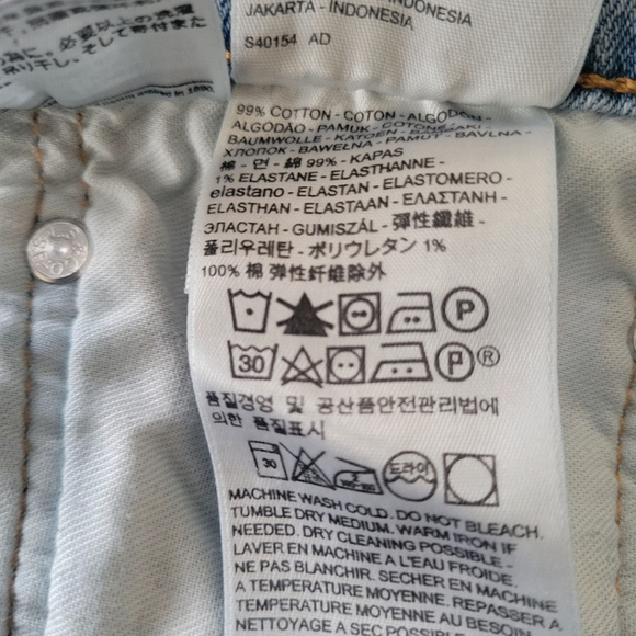 Levi's 517 Slim Straight Jeans Size 38/32 Men's Excellent Condition Pre-owned - Picture 10 of 11